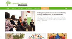 Desktop Screenshot of equityforchildren.org