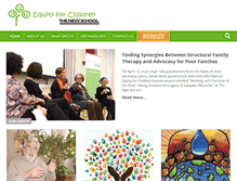 Tablet Screenshot of equityforchildren.org